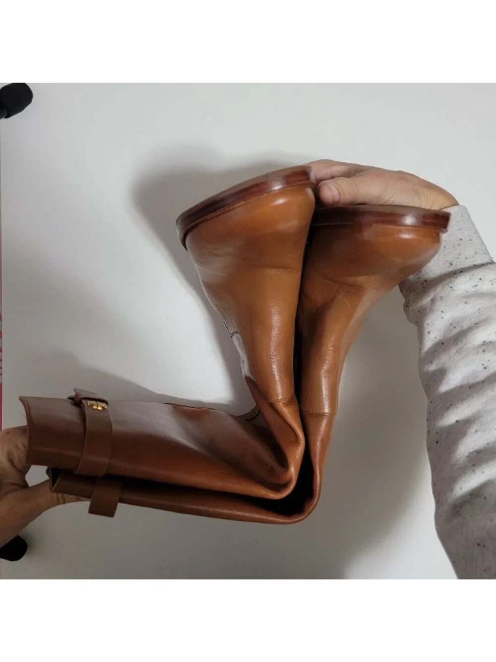 NEW Tory Burch Everly Riding Boot Knee High Brown Chic Contemporary Womens 6.5
